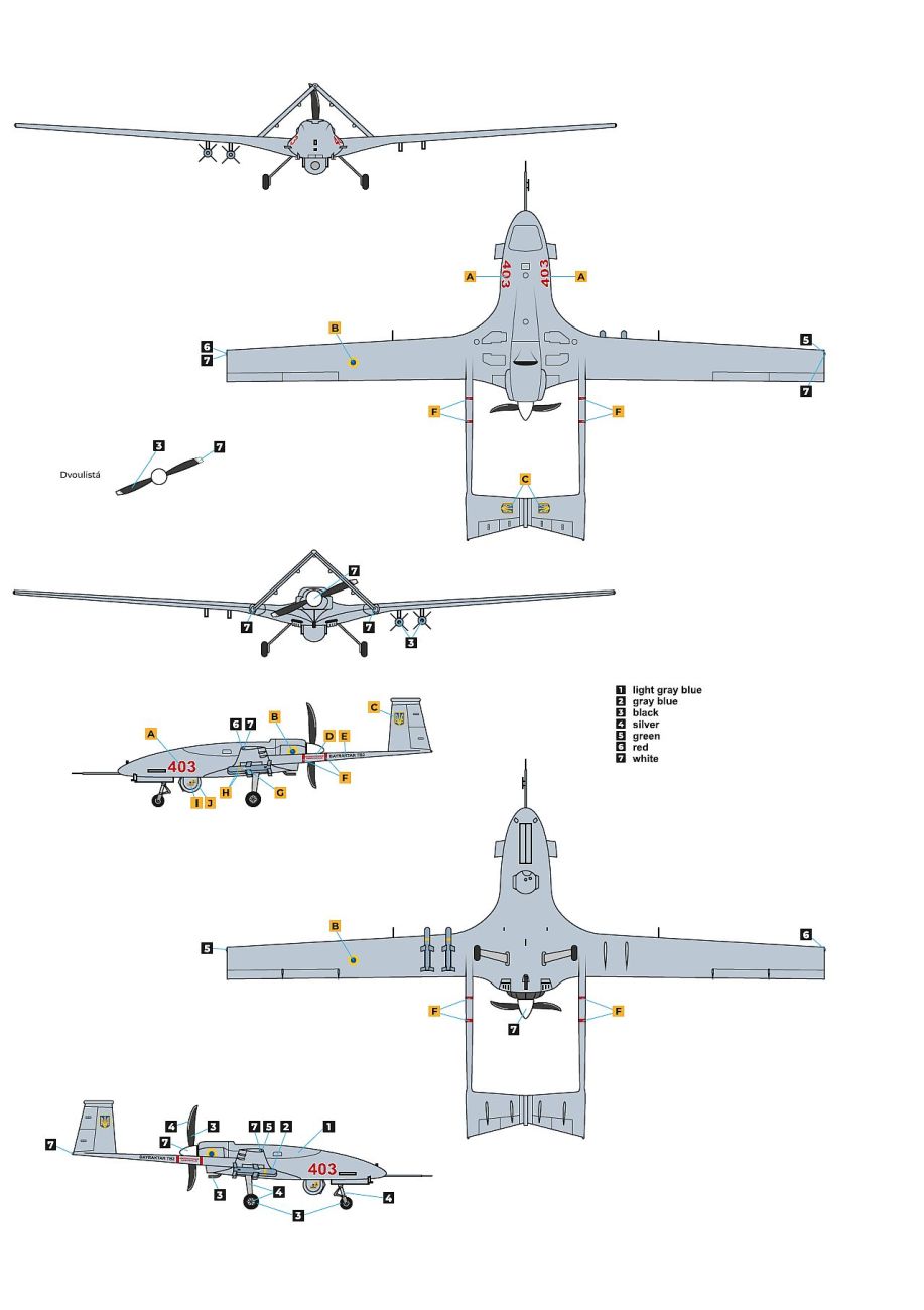 1:144 BAYRAKTAR TB.2 UAV UKRAINIAN ARMY 