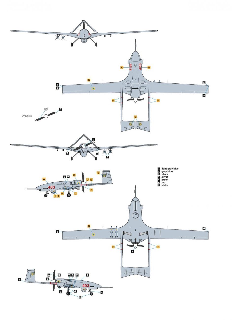 1:144 BAYRAKTAR TB.2 UAV UKRAINIAN ARMY