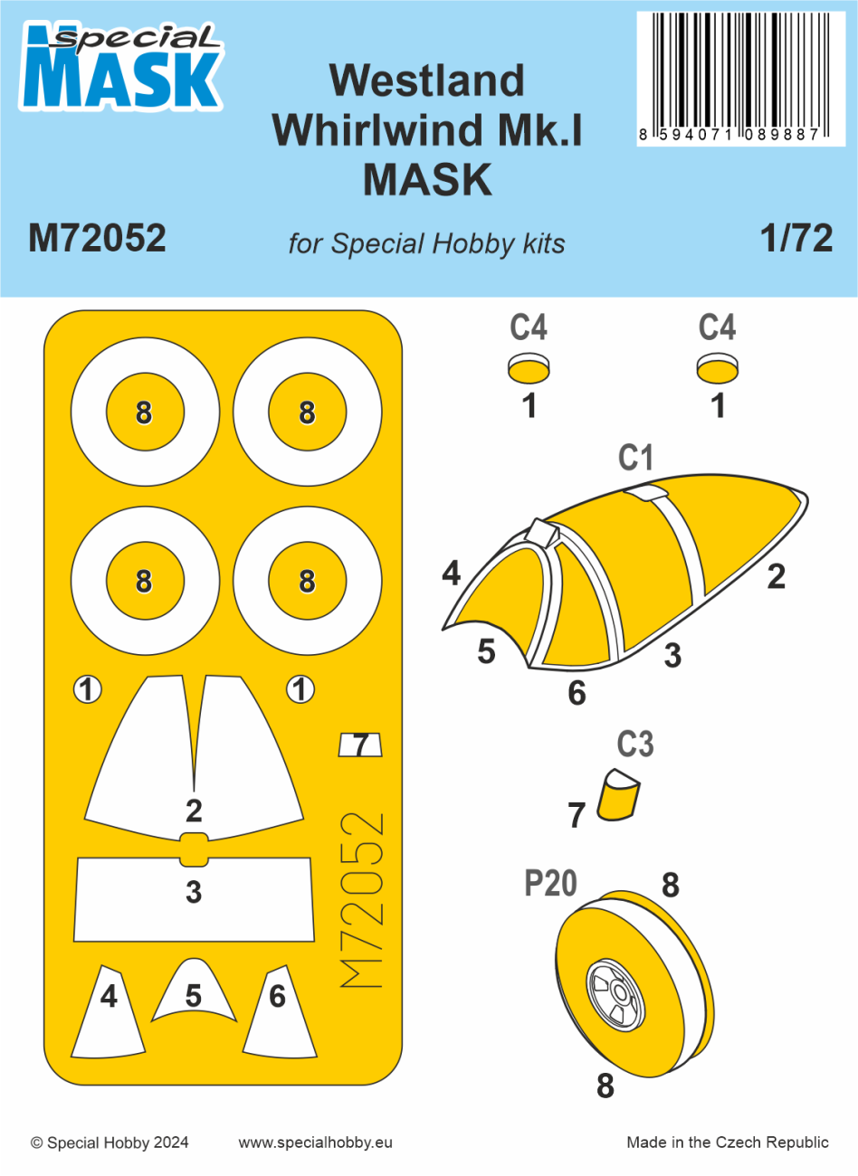 1:72 Westland Whirlwind Mk.I MASK