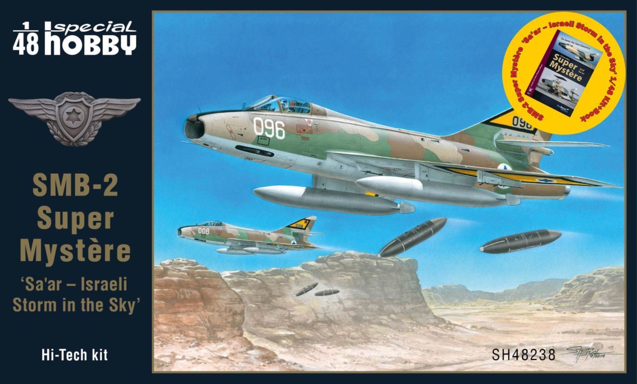 1:48 SMB-2 Super Mystère 'Sa’ar – Israeli Storm in the Sky' Kit+Book