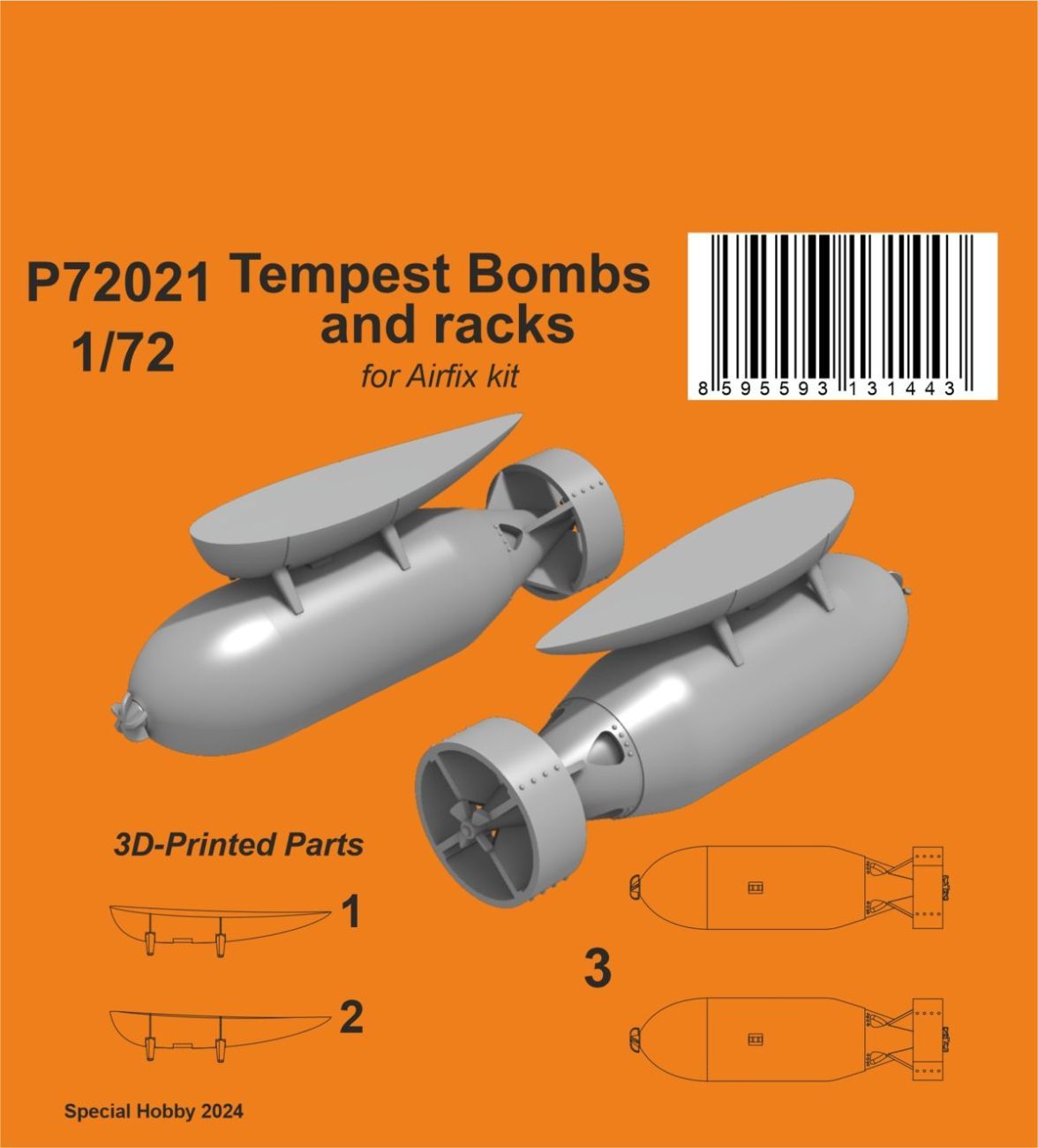 1:72 Tempest Bombs (1000 Lb) and racks
