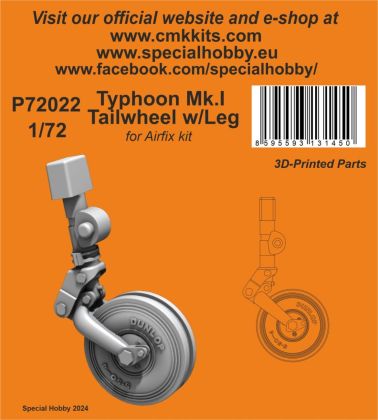 1:72 Typhoon Mk.I Tailwheel w/Leg / for Airfix kit