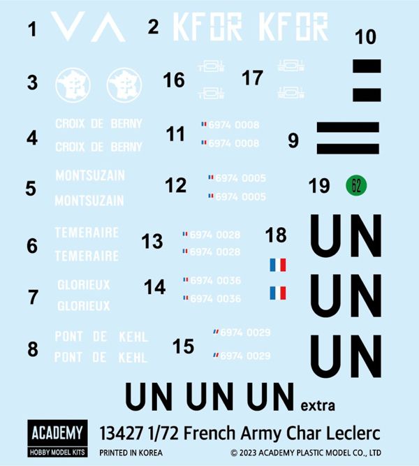 1:72 French Army Char Leclerc, late 1990s