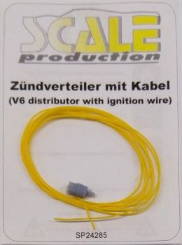 1:24 V6 DISTRIBUTOR WITH IGNITION WIRE YELLOW