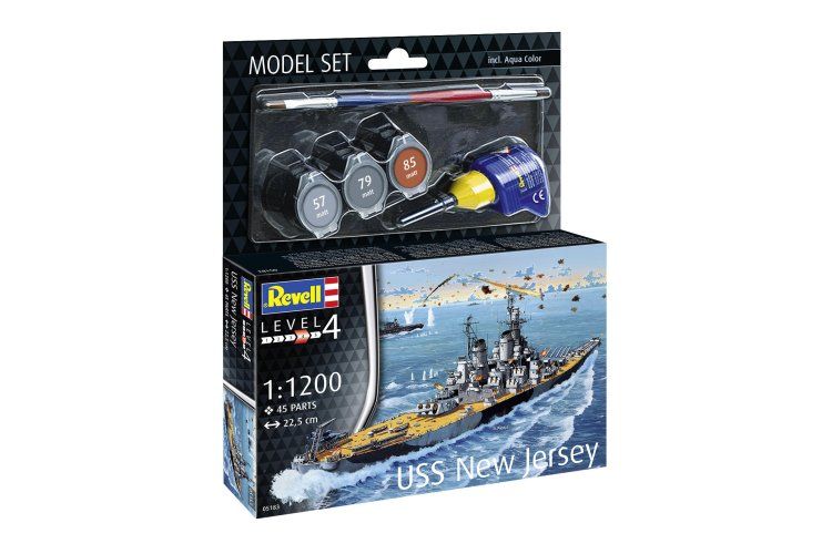 1:1200 USS New Jersey - Model Set