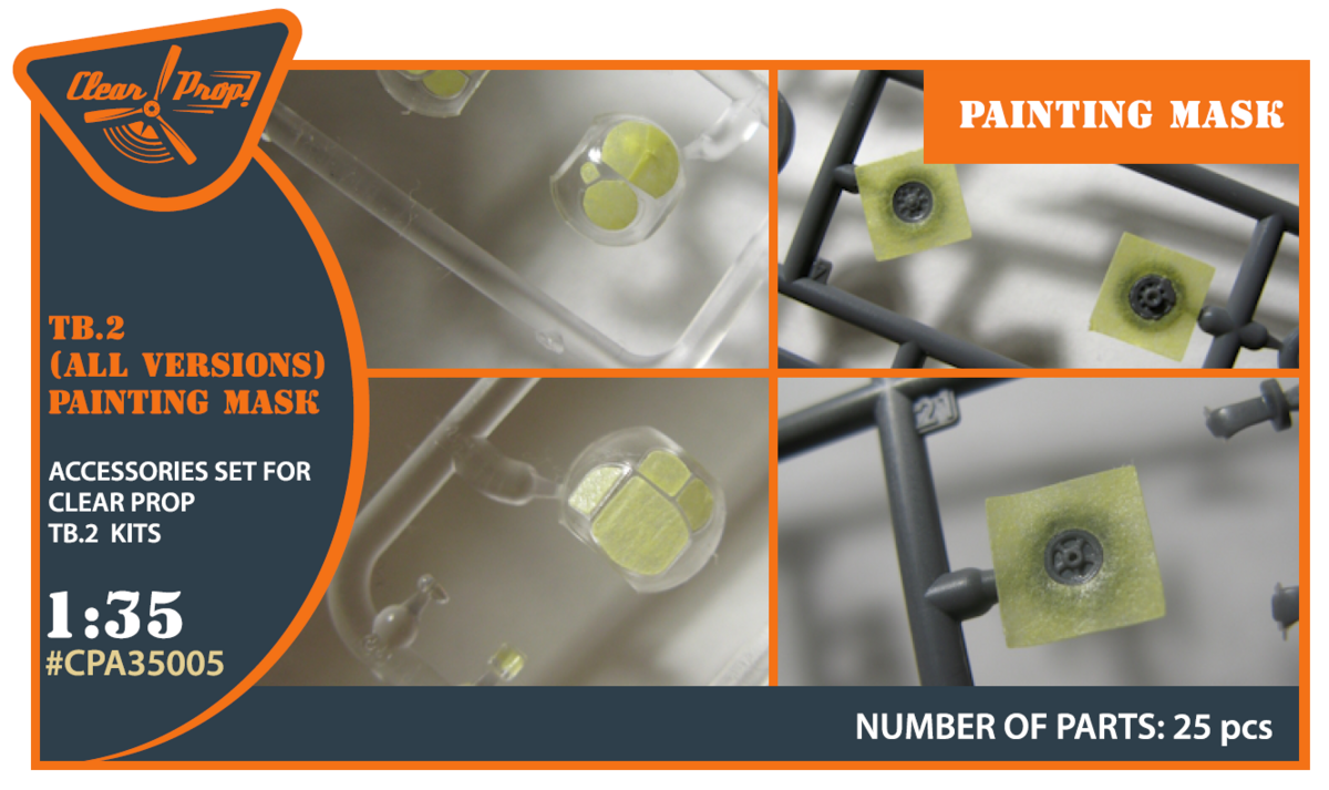 1:35 TB.2 (All Versions) Painting Mask (For Clear Prop)