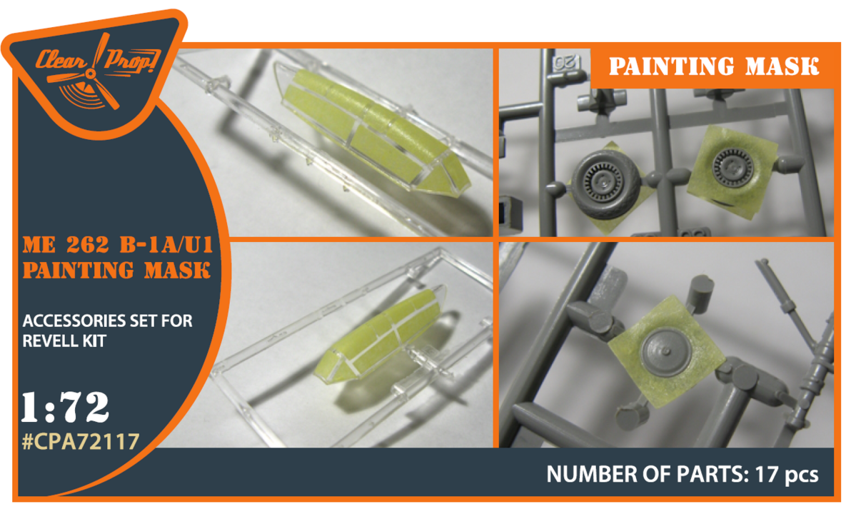 1:72 Me-262 B-1A/U1 Painting Mask (For Revell)