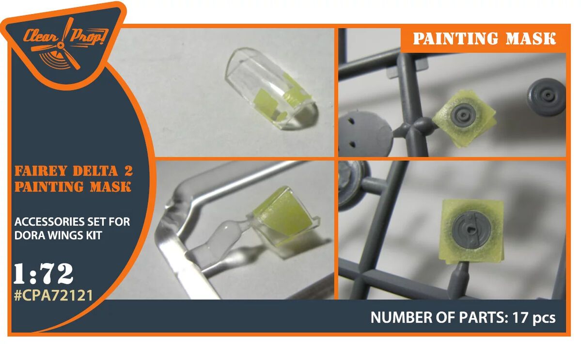 1:72 Fairey Delta 2 Painting Mask For Dora Wings Kit