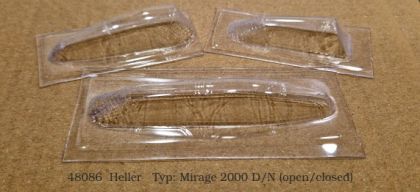 1:48 Dassault-Mirage 2000D/N open/closed, for Heller