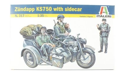 1:35 Zündapp KS750 witch sidecar