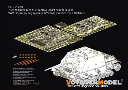 1:35 WWII German Jagdpanzer IV/70(A) Zwischen Losung (For Border BT-026/BT-028)
