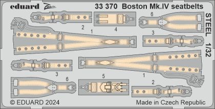1:32 Douglas Boston Mk.IV seatbelts STEEL
