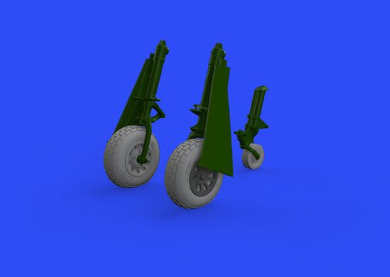 1:48 P-51B/P-51C Mustang wheels block tread