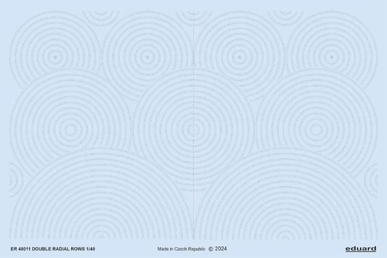 1:48 Double radial rows of 3D rivets - raised rivets applied as a decal