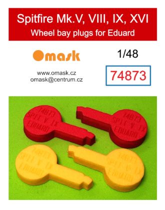 1:48 Spitfire Mk.V, VIII, IX, XVI wheel bay plugs (for Eduard)