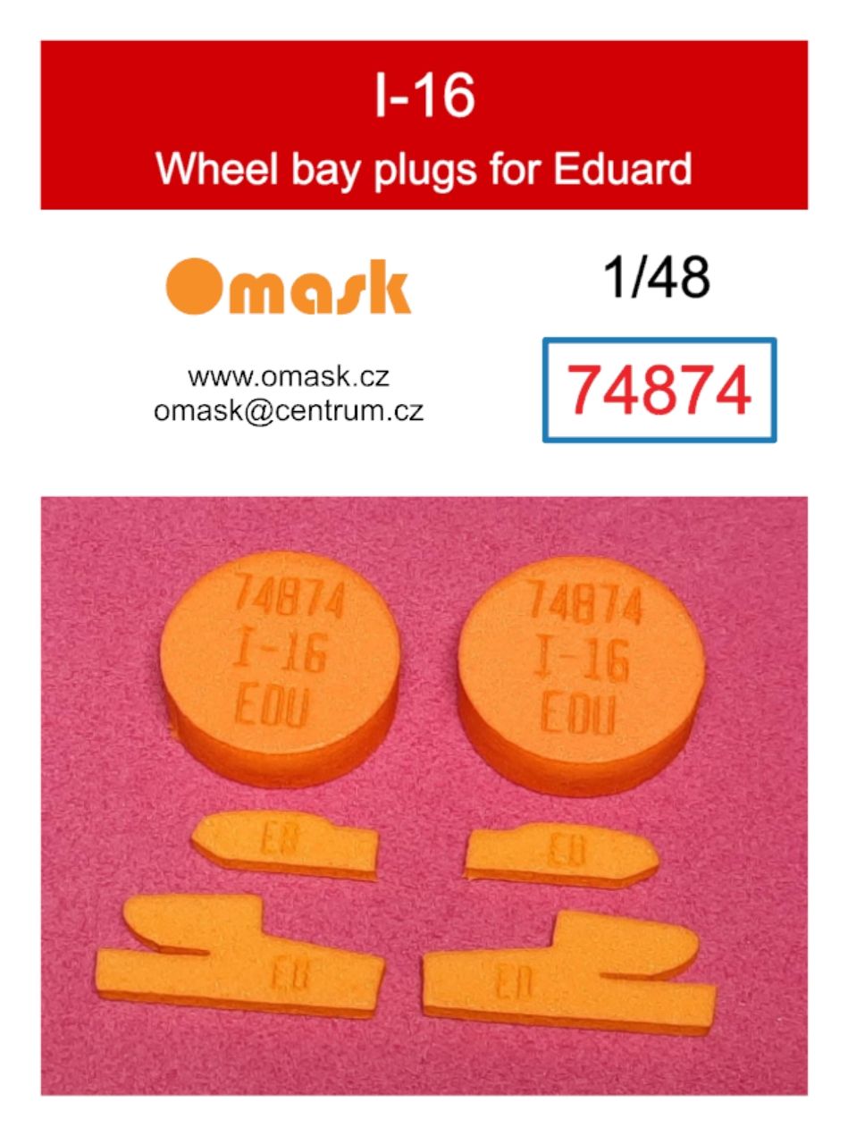 1:48 I-16 wheel bay plugs (for Eduard)