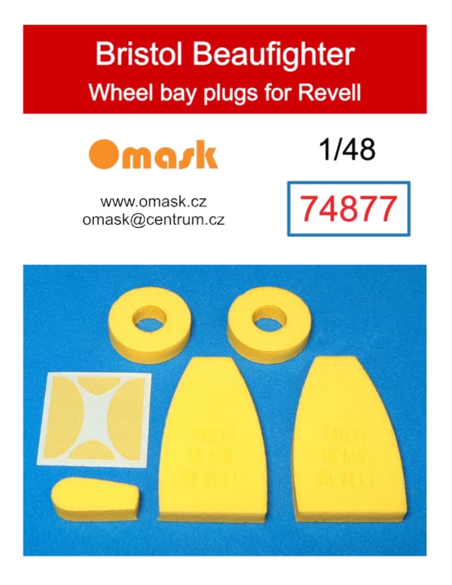 1:48 Bristol Beaufighter wheel bay plugs (for Revell)