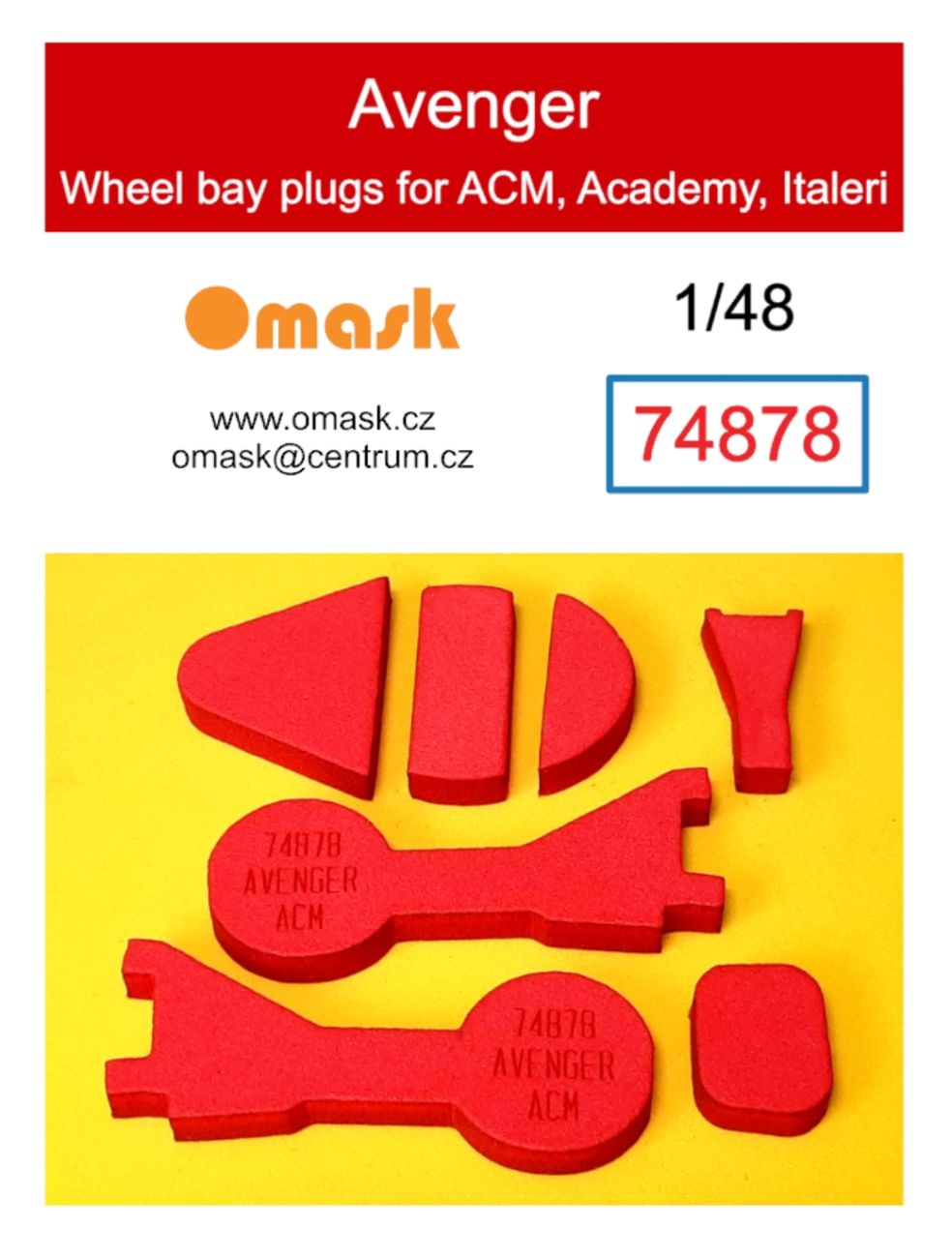 1:48 Avenger wheel bay plugs (for ACM, Academy, Italeri)