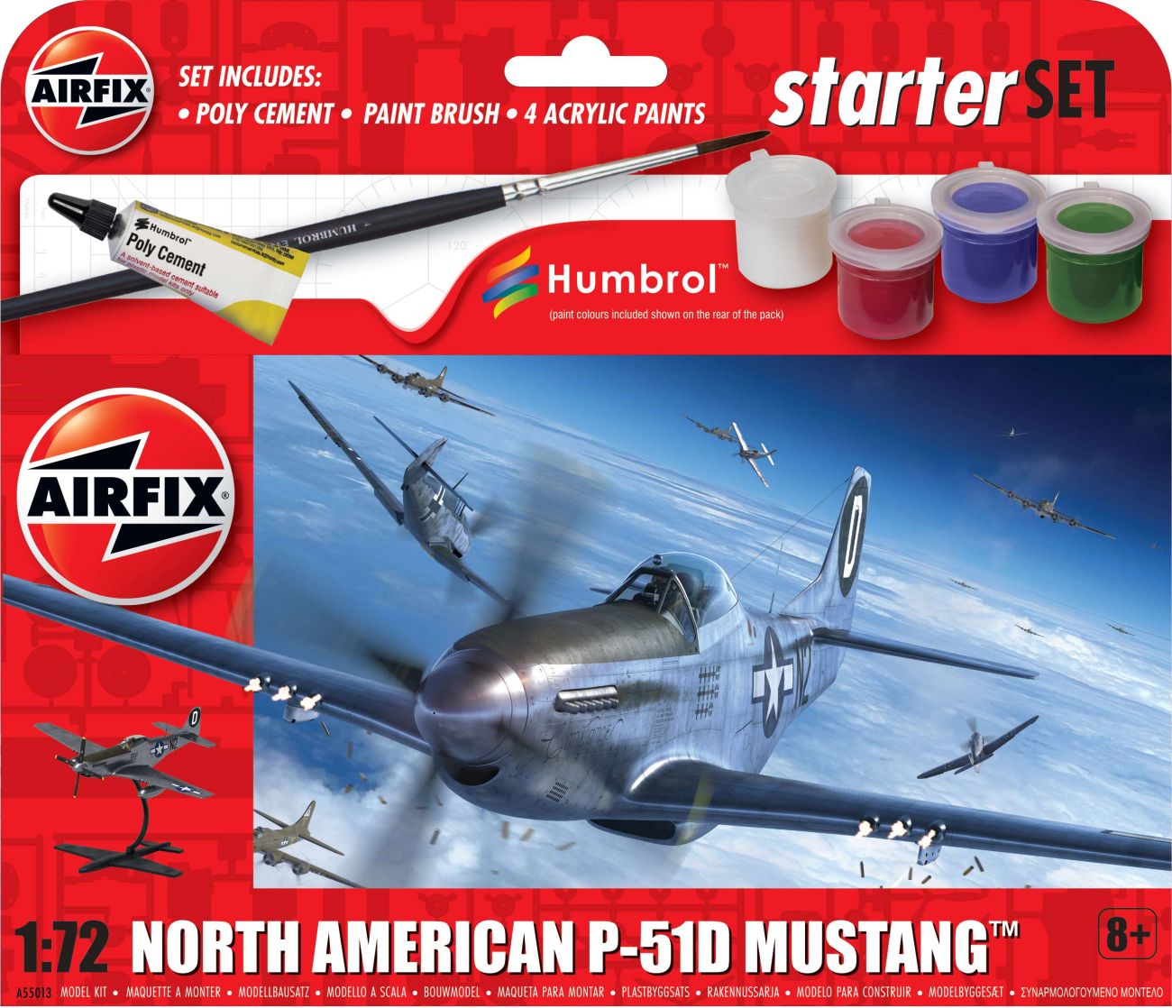1:72 North-American P-51D Mustang Starter set