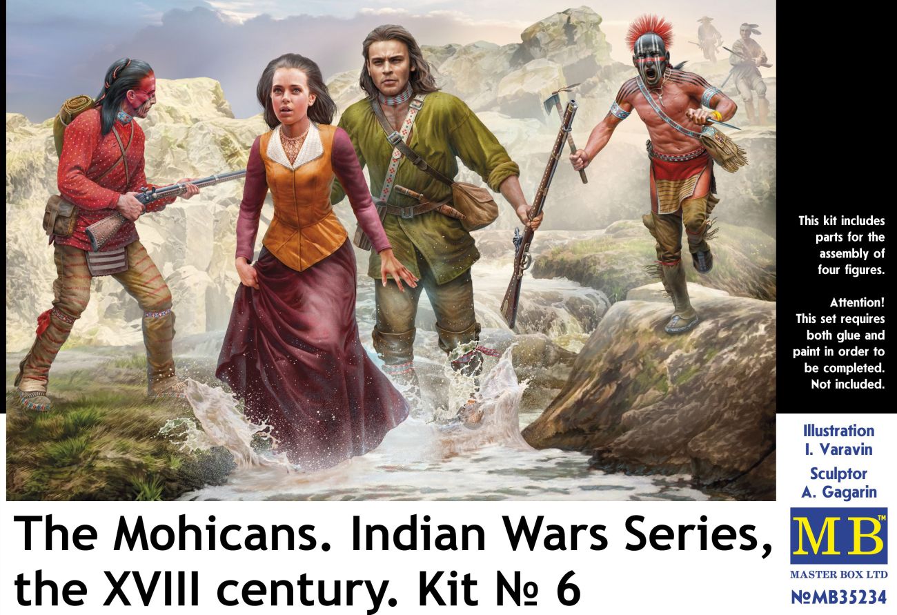 1:35 The Mohicans. Indian Wars Series, the XVIII century. Kit № 6