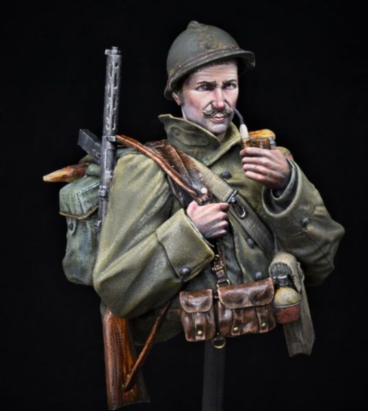 1:10 Bust French Soldier 1940
