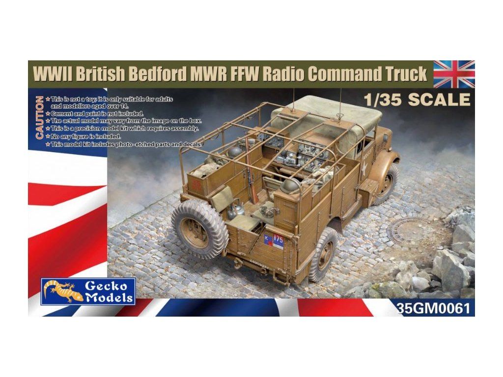 1:35 WWII British Bedford MWR FFW Radio command truck