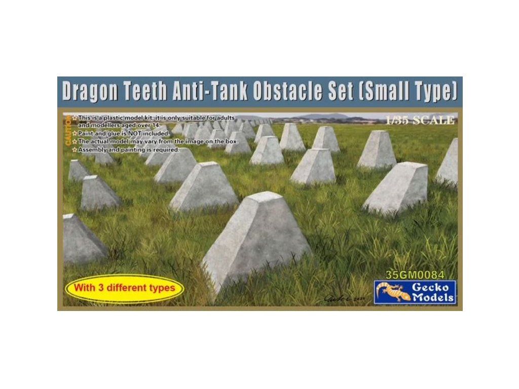 1:35 Dragon Teeth Anti-Tank Obstacle set - Small Type