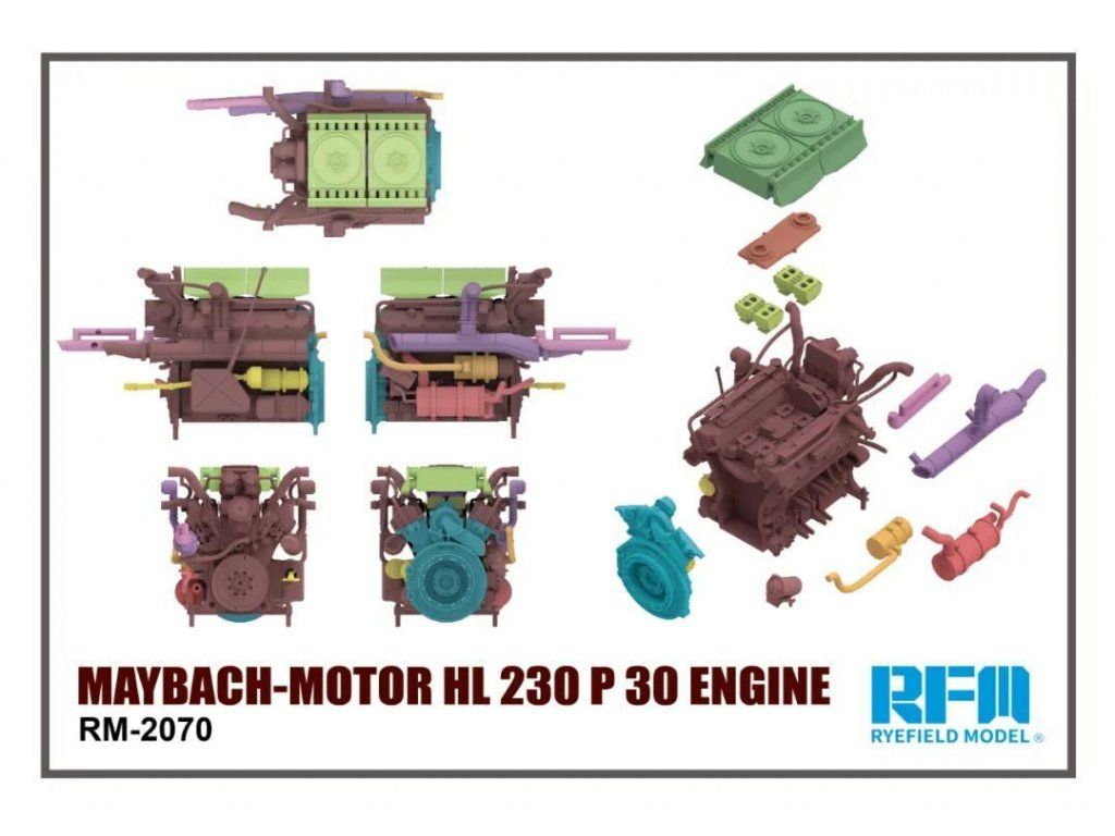 1:35 Maybach-Motor HL 230 P 30 engine