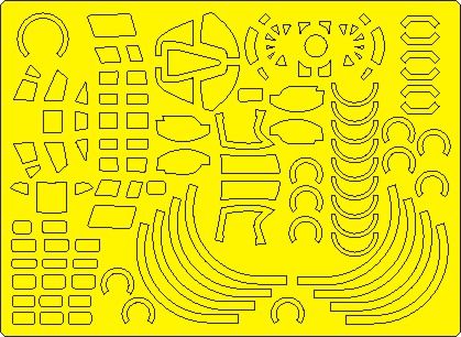 1:72 B-24H Liberator canopy frame paint masks