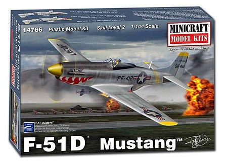 1:144 F51D Mustang USAF Aircraft Korean War