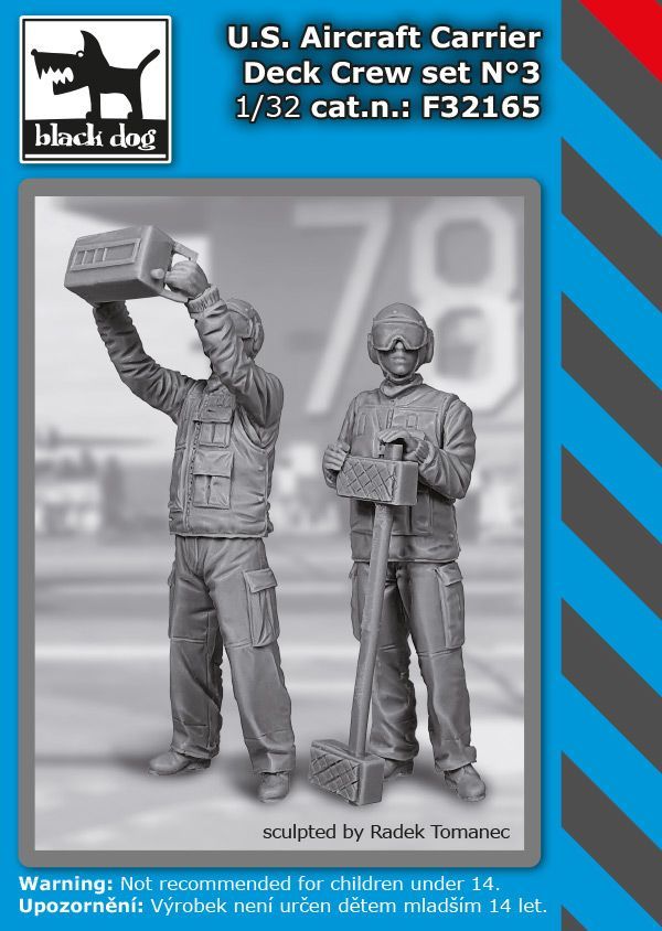1:32 US Aircraft Carrier Deck Crew Set No.3