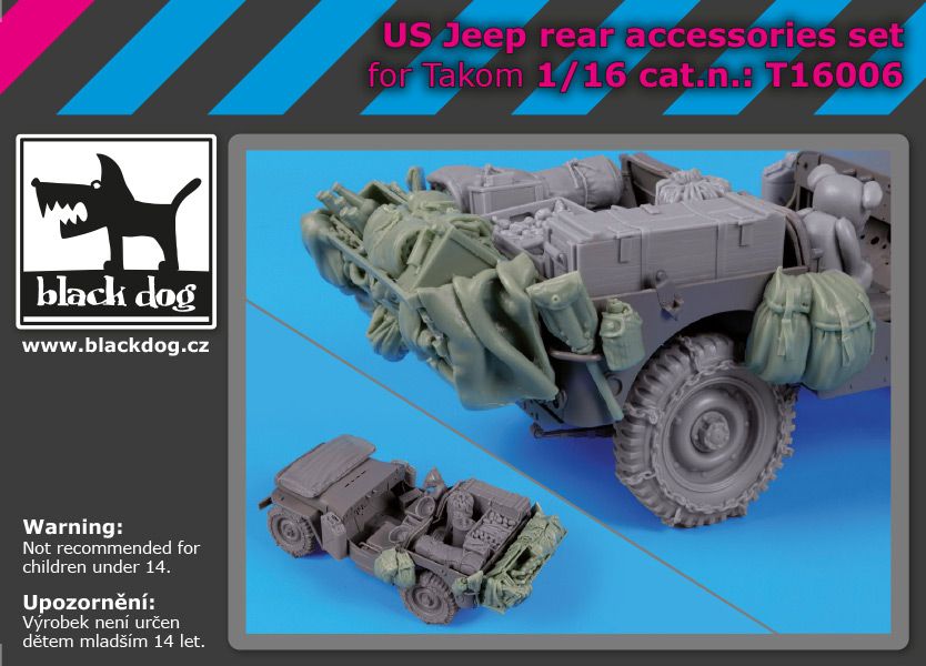 1:16 US Jeep - Rear Accessories Set