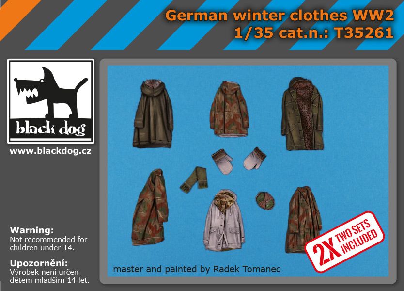 1:35 German WWII Winter Clothes