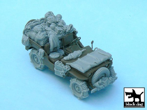 1:48 US Jeep accessories set for Tamiya 32552, 22 resin parts