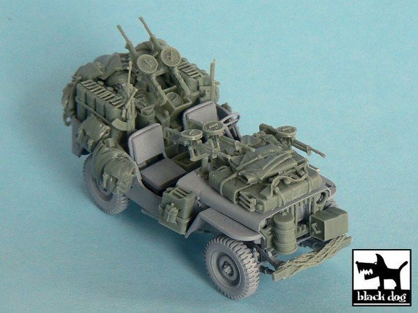 1:48 British SAS Jeep north Africa 1942 for Tamiya 32552, 34 resin parts