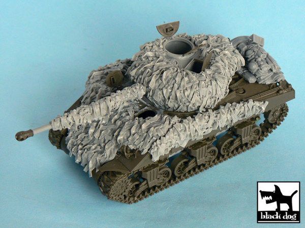 1:48 Firefly Hessian tape camo net for Tamiya 32532, 6 resin parts