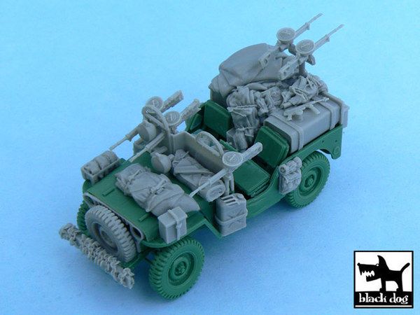 1:48 British SAS Jeep Europe 1944 for Tamiya 32552, 52 resin parts