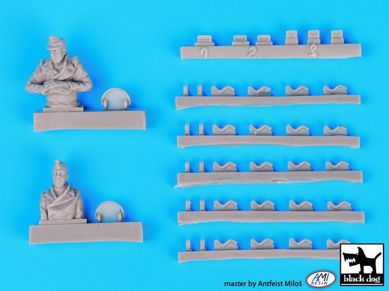 1:48 King Tiger tank crew plus detail set