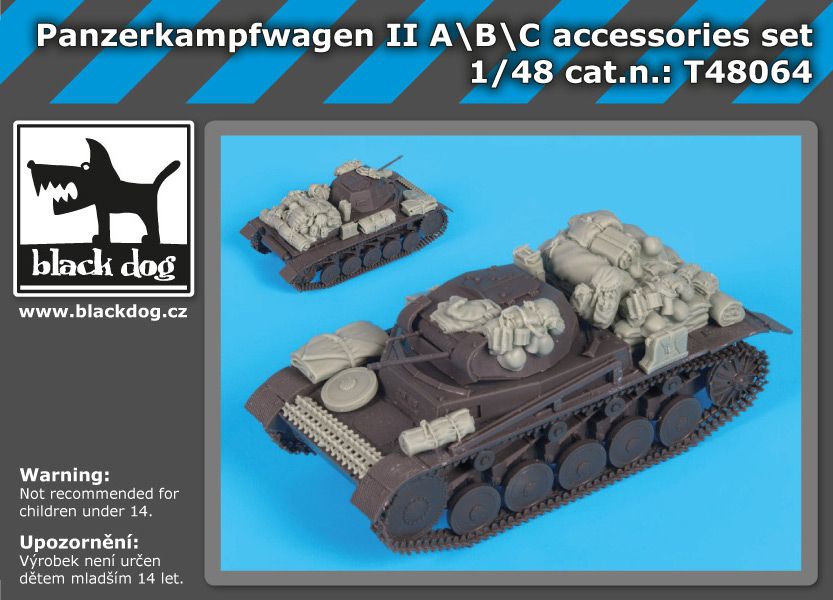 1:48 Panzerkampfwagen II ABC accessories set for Tamiya