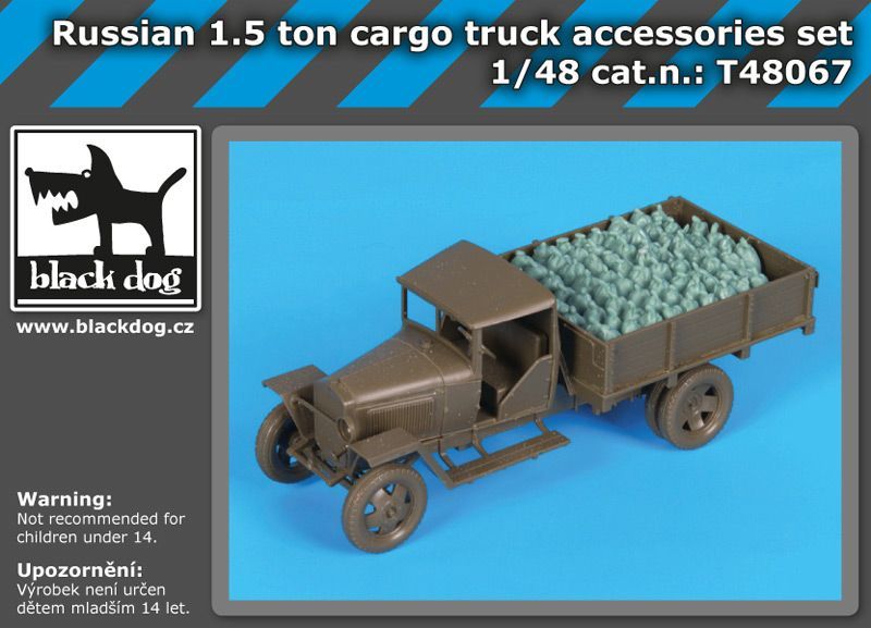 1:48 Russian 1.5 ton Cargo Truck accessories set for Tamiya