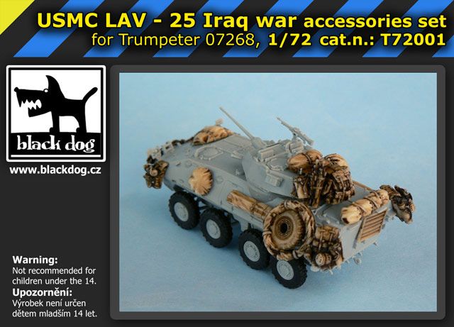 1:72 LAV 25 Iraq War for Trumpeter 07268, 17 resin parts