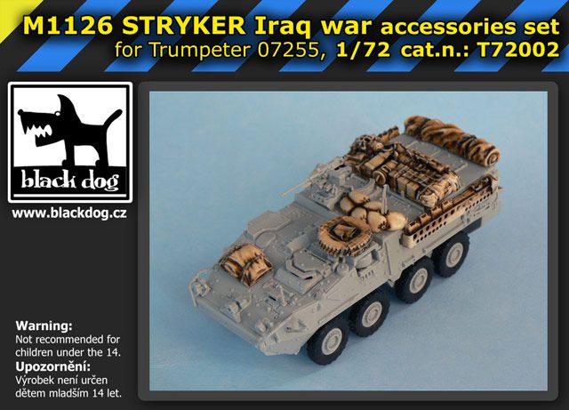 1:72 M1126 STRYKER Iraq War for Trumpeter 07255, 7 resin parts