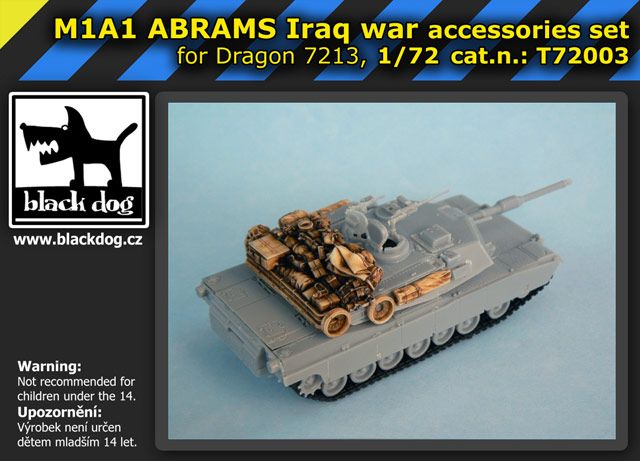 1:72 M1A1 ABRAMS Iraq War for Dragon 07213, 7 resin parts