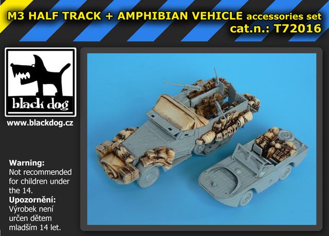 1:72 M3 Half Track +amphibian vehicle for Trumpeter