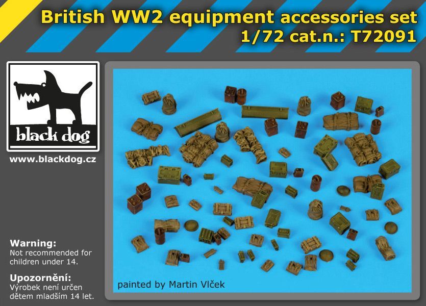 1:72 British WW II equipment accessories set