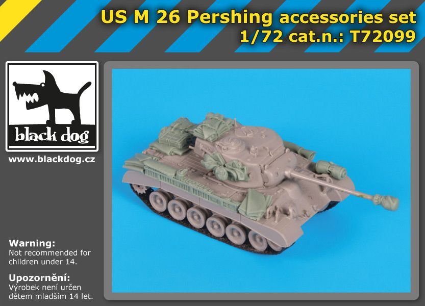 1:72 US M26 Pershing accessories set