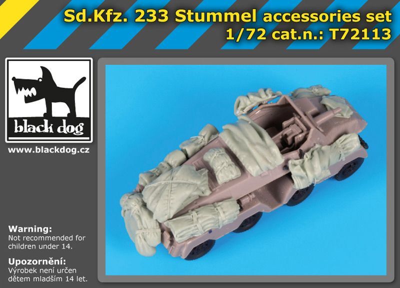1:72 Sd. Kfz. 233 Stummel accessories set for Roden