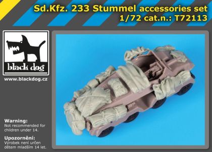 1:72 Sd. Kfz. 233 Stummel accessories set for Roden