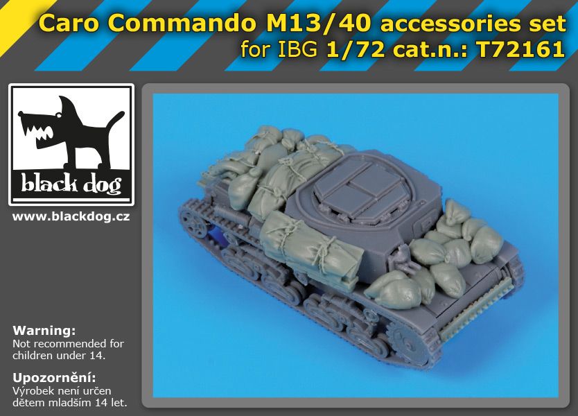 1:72 Caro Comando M13/40 - Accessories Set (for IBG Models kits)