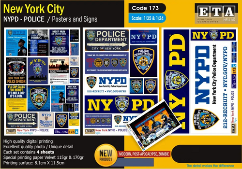 1:24/1:35 New York - Posters & Signs